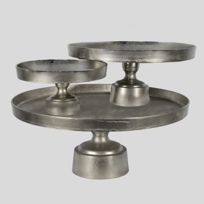 Image of Fuse Nickel Plated Pedestal Trays