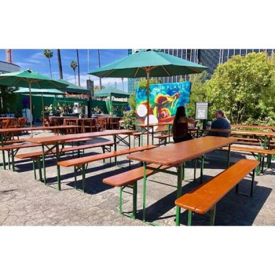 Image two of German Beer Garden Bench & Table