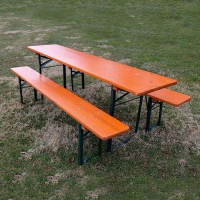 Image of German Beer Garden Bench & Table