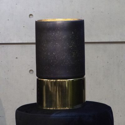 Image of Gotham Black Hurricane Candle Holder