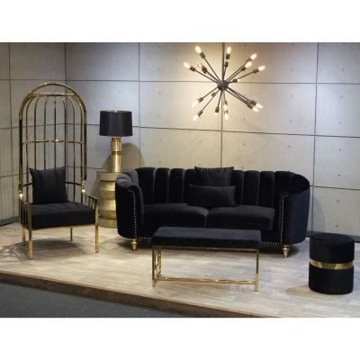 Image two of Gotham Black Arm Chair