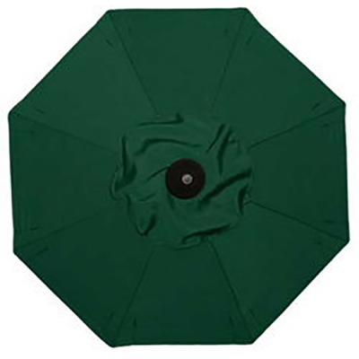 Image of 9' Hunter Green Market Umbrella