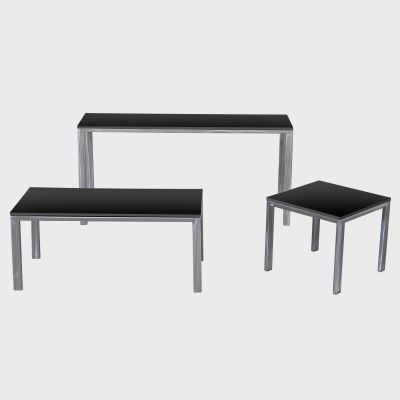 Image two of Metro Black Metal Tables