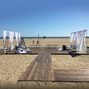 Plank Floor Walk Way