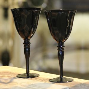 Silhouette Black Water Goblet