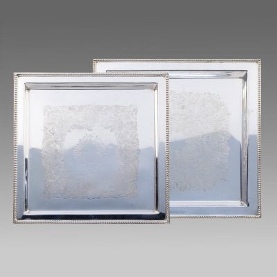 Image of Silver Square Trays