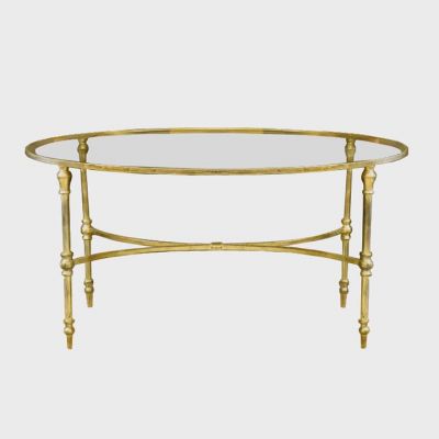 Image of Tangier Gold Oval Coffee Table