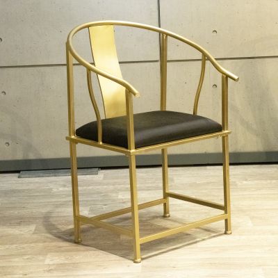 Image of Tangier Gold Arm Chair with Cushion