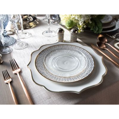 Image two of Trieste With Gold Band Dinner Plate