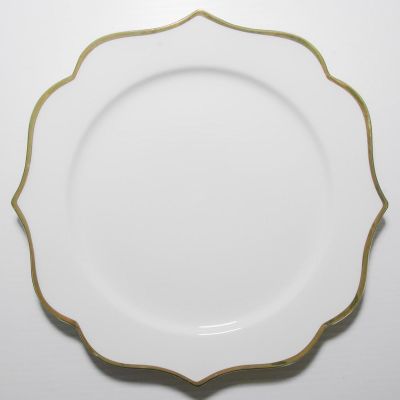 Image of Trieste With Gold Band Dinner Plate