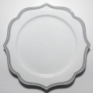 Trieste With Silver Trim Dinner Plate