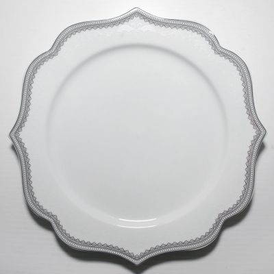 Image of Trieste With Silver Trim Dinner Plate