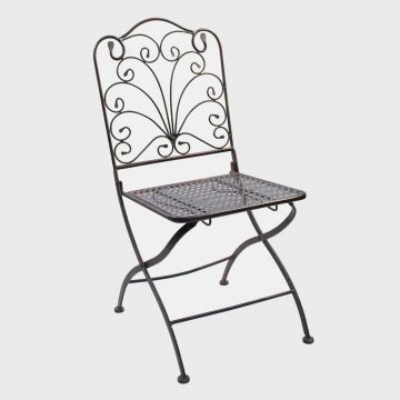 Wrought Iron Folding Chair