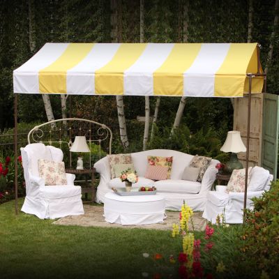 Image of Vineyard Yellow Striped Canopy