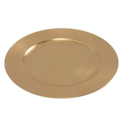 Image two of Lacquer Gold Charger 13"