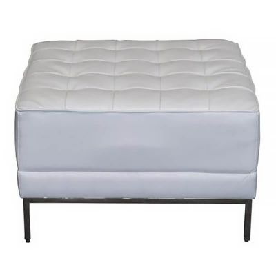 Image of Lenox White Ottoman