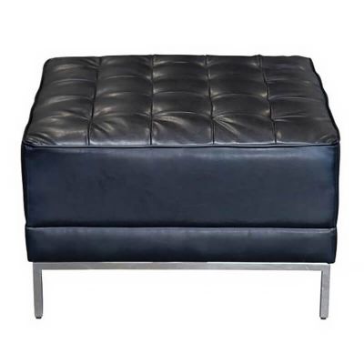 Image of Lenox Black Ottoman