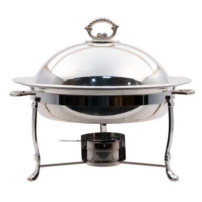 Image of Round Chafers Silver, 6 Qt.