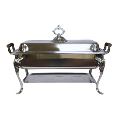 Image of Stainless Wood Handle Chafer 8qt