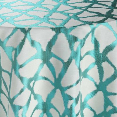 Image of Fractal Aqua Table Linen
