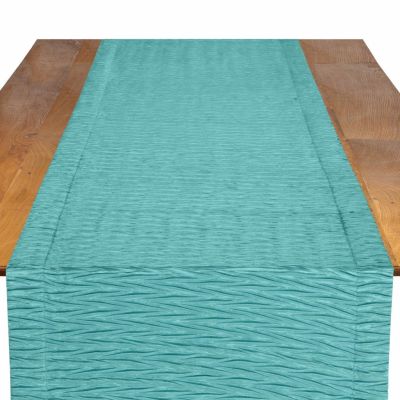 Image of Rhythm Aqua Table Runner