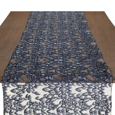 Image of Ariana Navy Table Runner