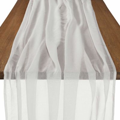 Image of Aurora White Table Runner