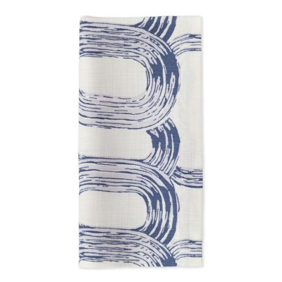 Image of Brush Rings Blue Napkin