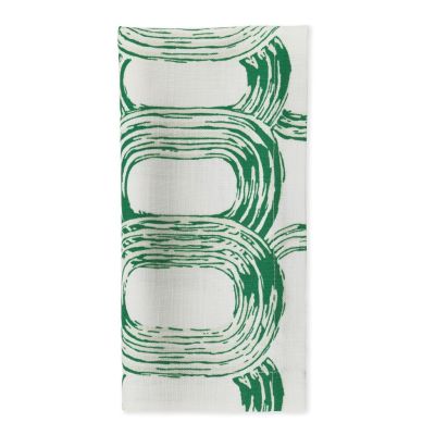 Image of Brush Rings Green Napkin