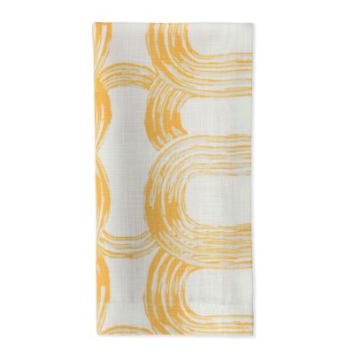 Image of Brush Rings Mustard Napkin