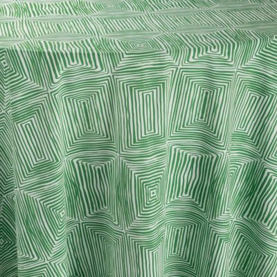 Image of Brush Squares Green Table Linen
