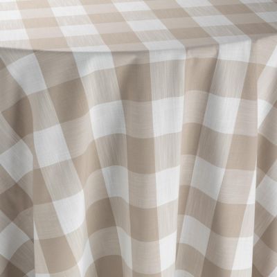 Image of Buffalo Check Travertine Table Linen