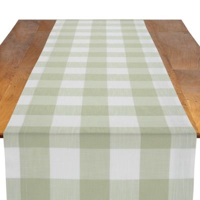 Image of Buffalo Check Sage Table Runner