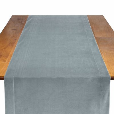 Image of Velvet Cadet Blue Table Runner