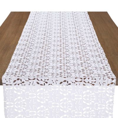 Image of Charlotte White Table Runner