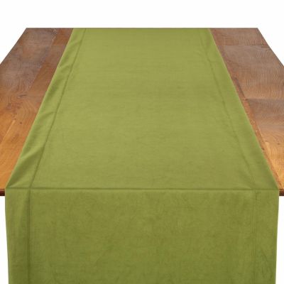 Image of Velvet Chartreuse Table Runner