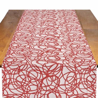 Image of Whirl Cherry Table Runner