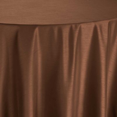 Image of Shantung Chestnut Table Linen