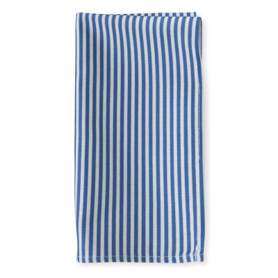 Image of Cottage Stripe Cobalt Napkin