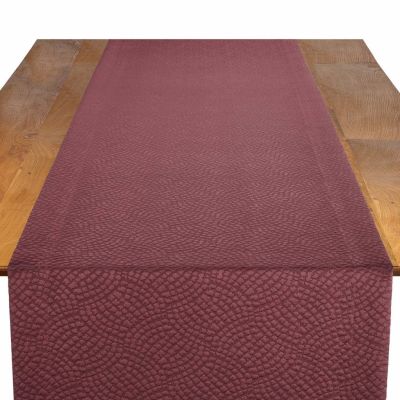 Image of Mosaic Cranberry Table Runner