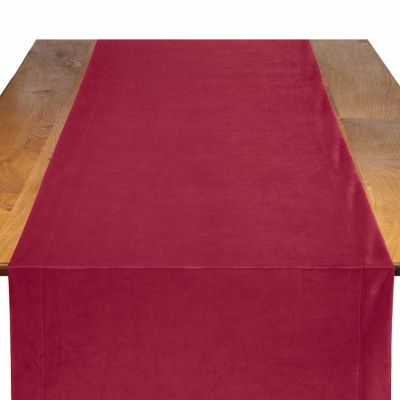 Image of Velvet Crimson Table Runner