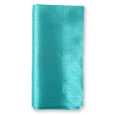 Image of Dupionique Iridescence Aqua Napkin