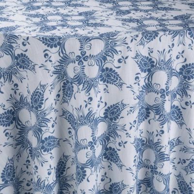 Image of Deco Floral Blue Table Linen