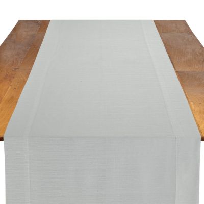 Image of Dupionique Iridescence White Table Runner