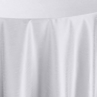 Image of Dupionique Iridescence White Table Linen