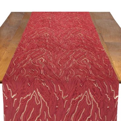 Image of Elara Crimson Table Runner
