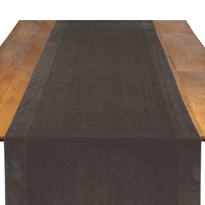 Image of Velvet Espresso Table Runner