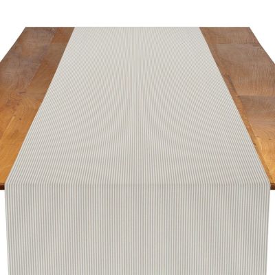 Image of Essex Taupe Table Runner