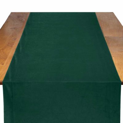 Image of Velvet Evergreen Table Runner