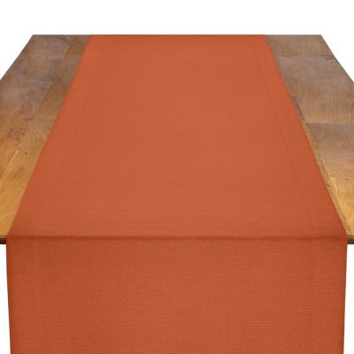Image of Faille Flame Table Runner